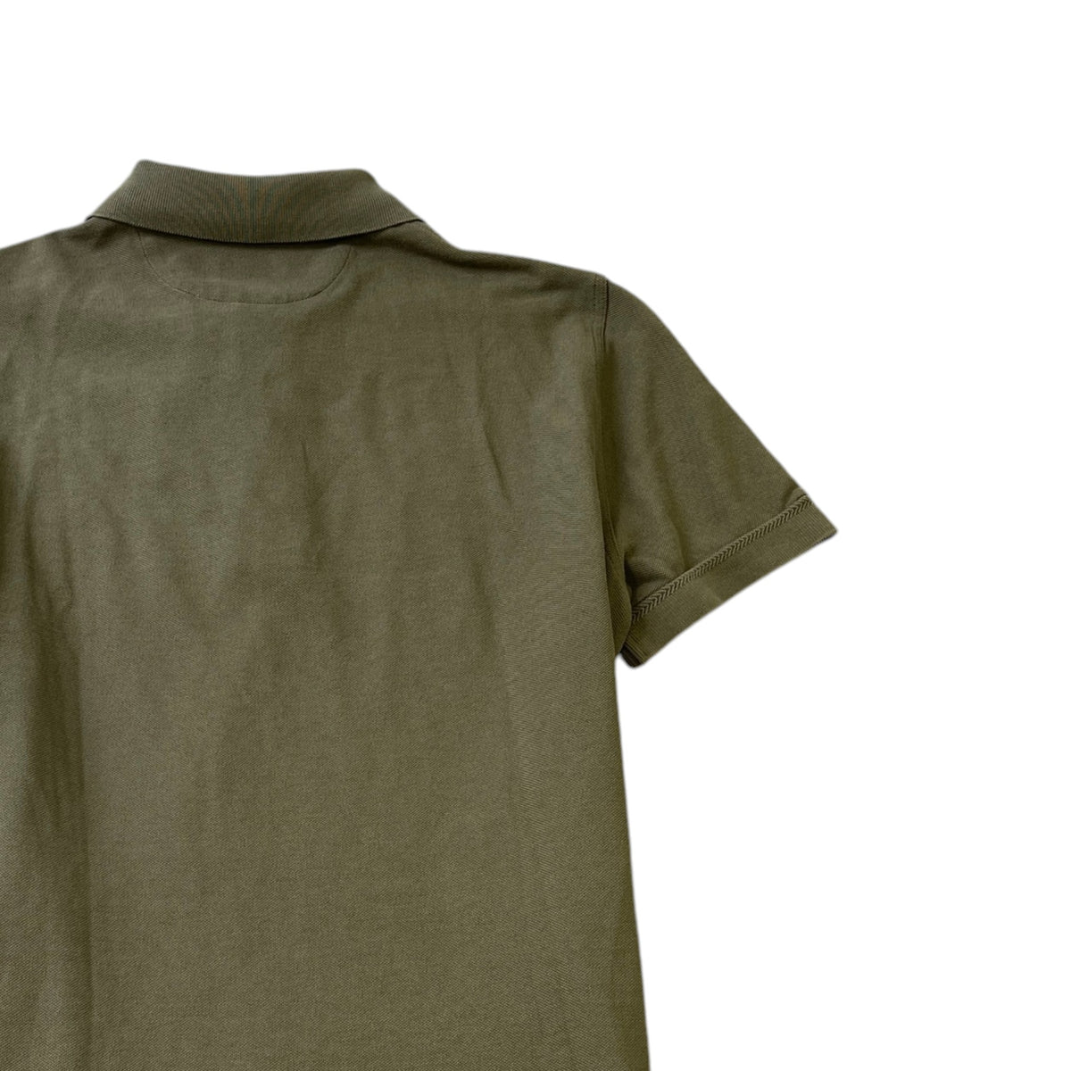 Men's Piquet Polo Shirt Khaki Size M - Photo 4