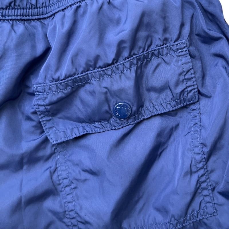 Men's Logo Patch Boys 12Years Swim Shorts Blue Size XXS