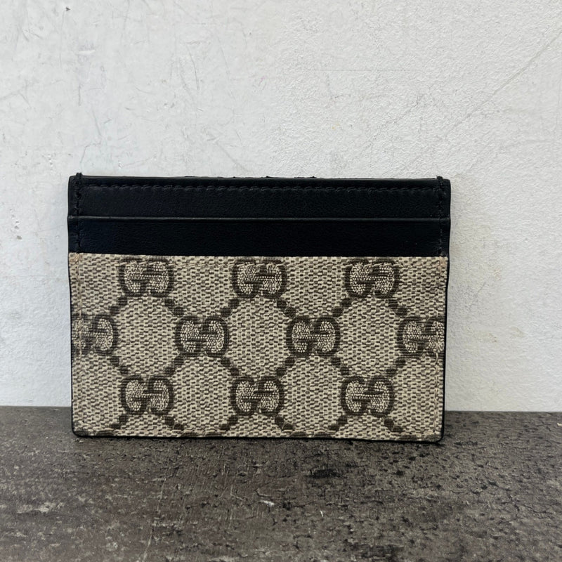 Men's GG Supreme Card Holder Black