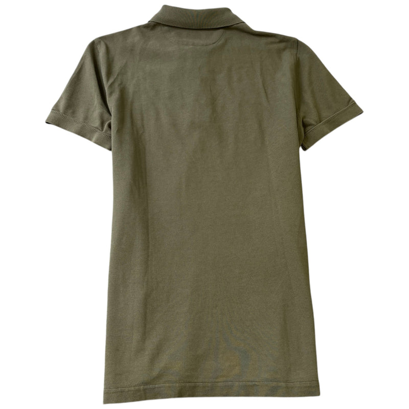 Men's Piquet Polo Shirt Khaki Size M