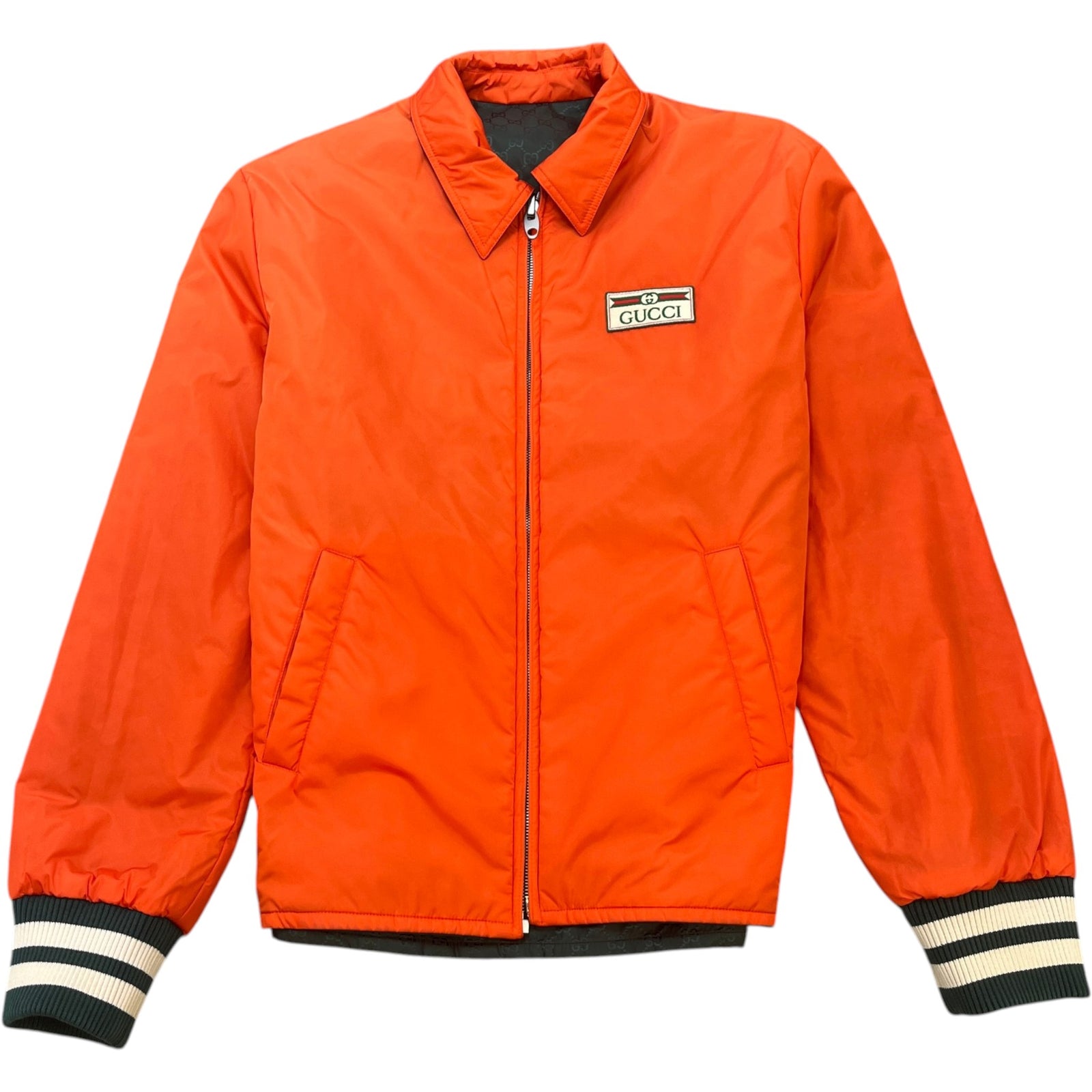 Men's Gg Supreme Reversible Bomber Jacket Green Size IT 44 / XS - Photo 2