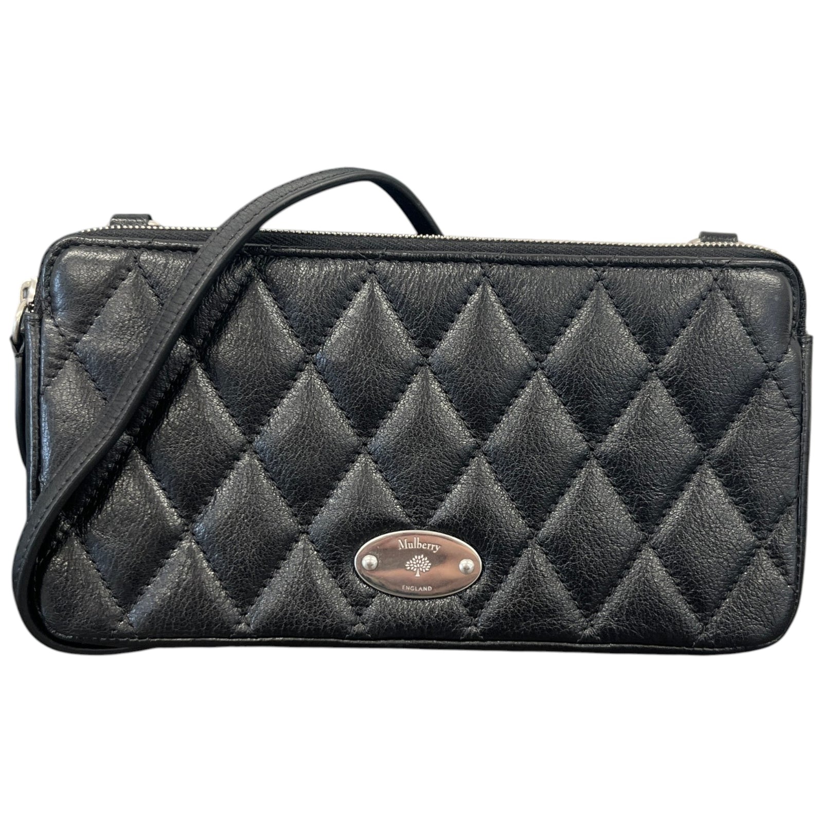 Women's East West Quilted Pouch Bag Black - Photo 1