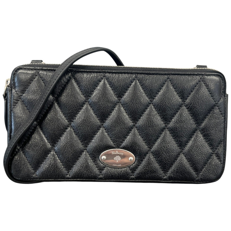 Women's East West Quilted Pouch Bag Black