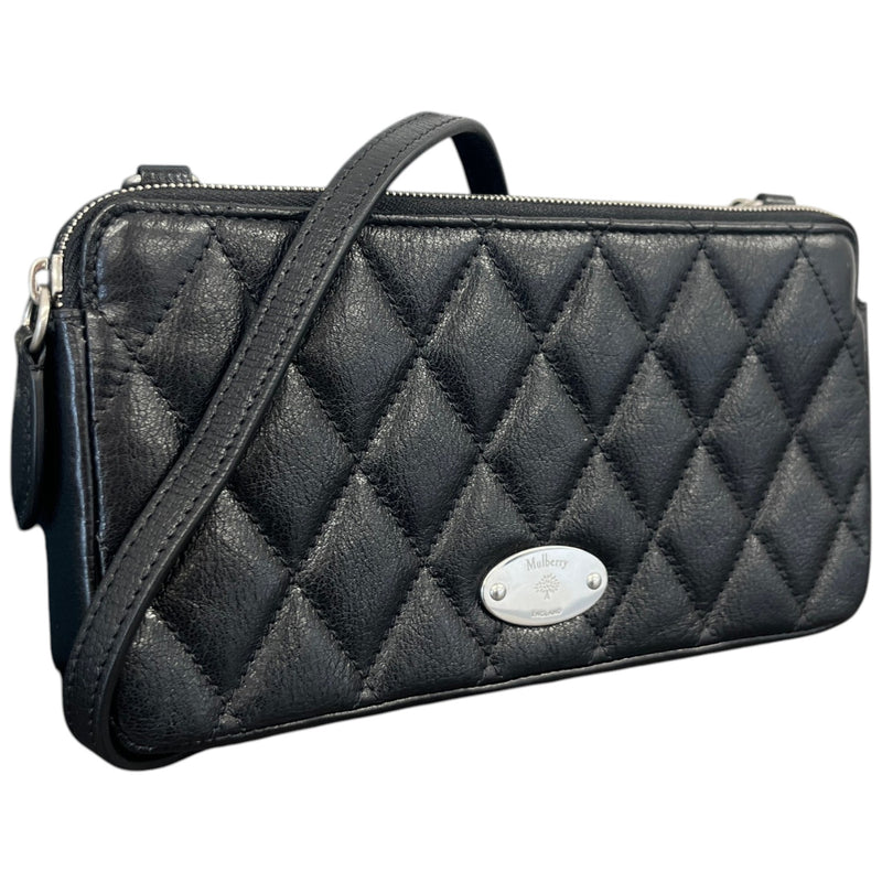 Women's East West Quilted Pouch Bag Black