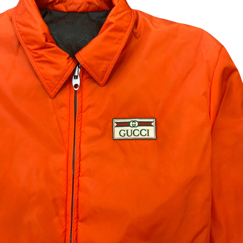 Men's Gg Supreme Reversible Bomber Jacket Green Size IT 44 / XS