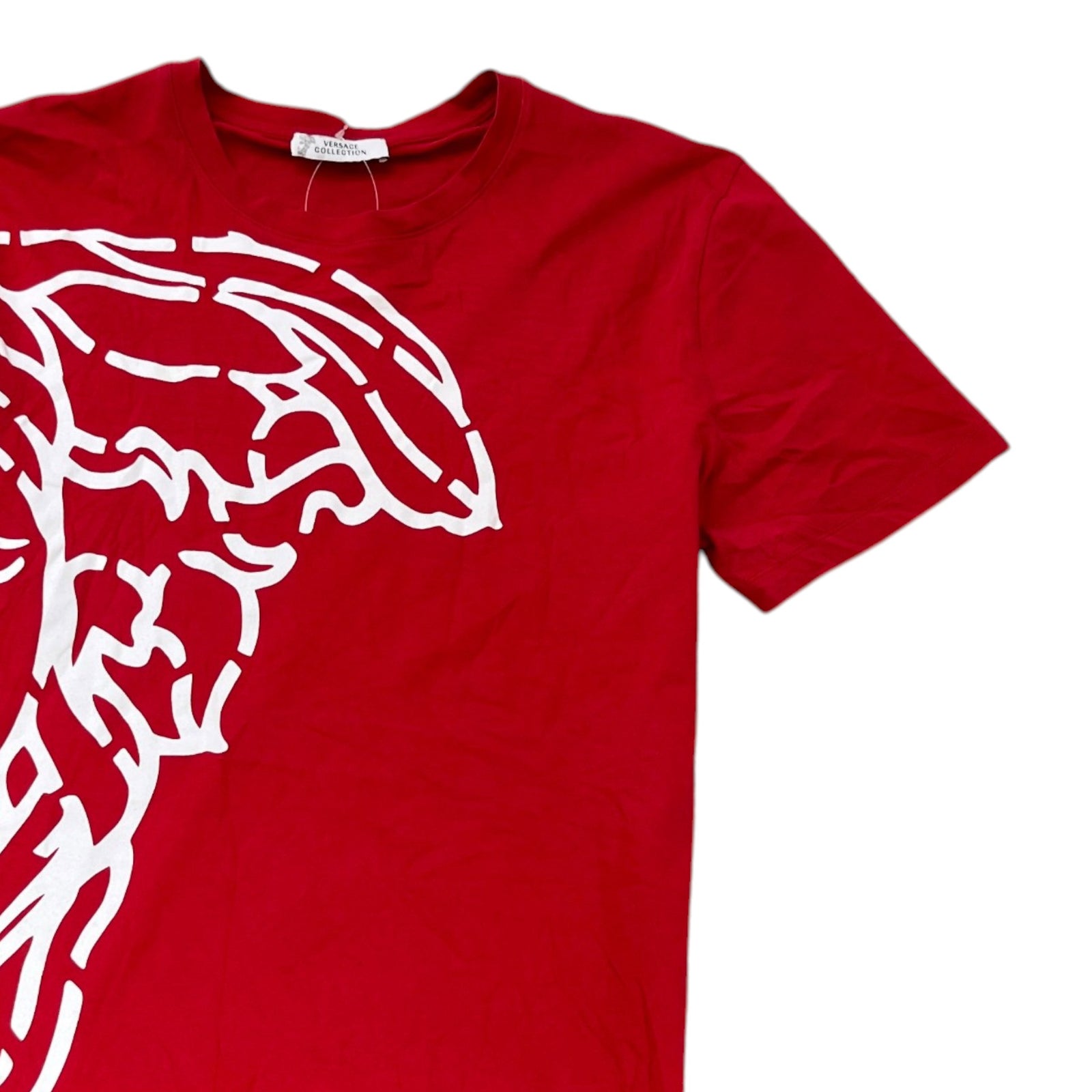 Men's Logo Print T-Shirt Red Size L - Photo 3