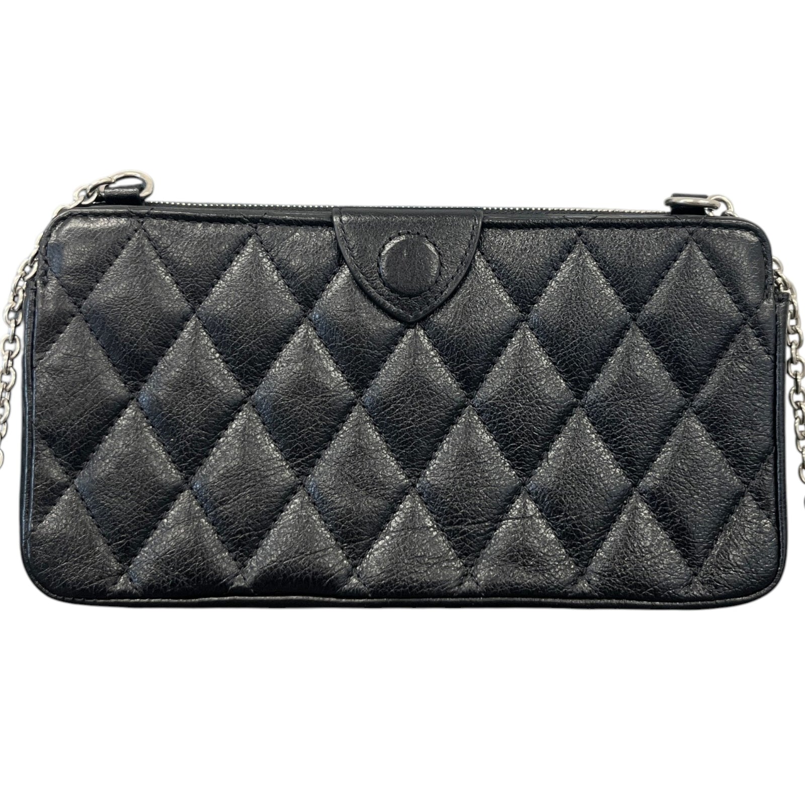 Women's East West Quilted Pouch Bag Black - Photo 3