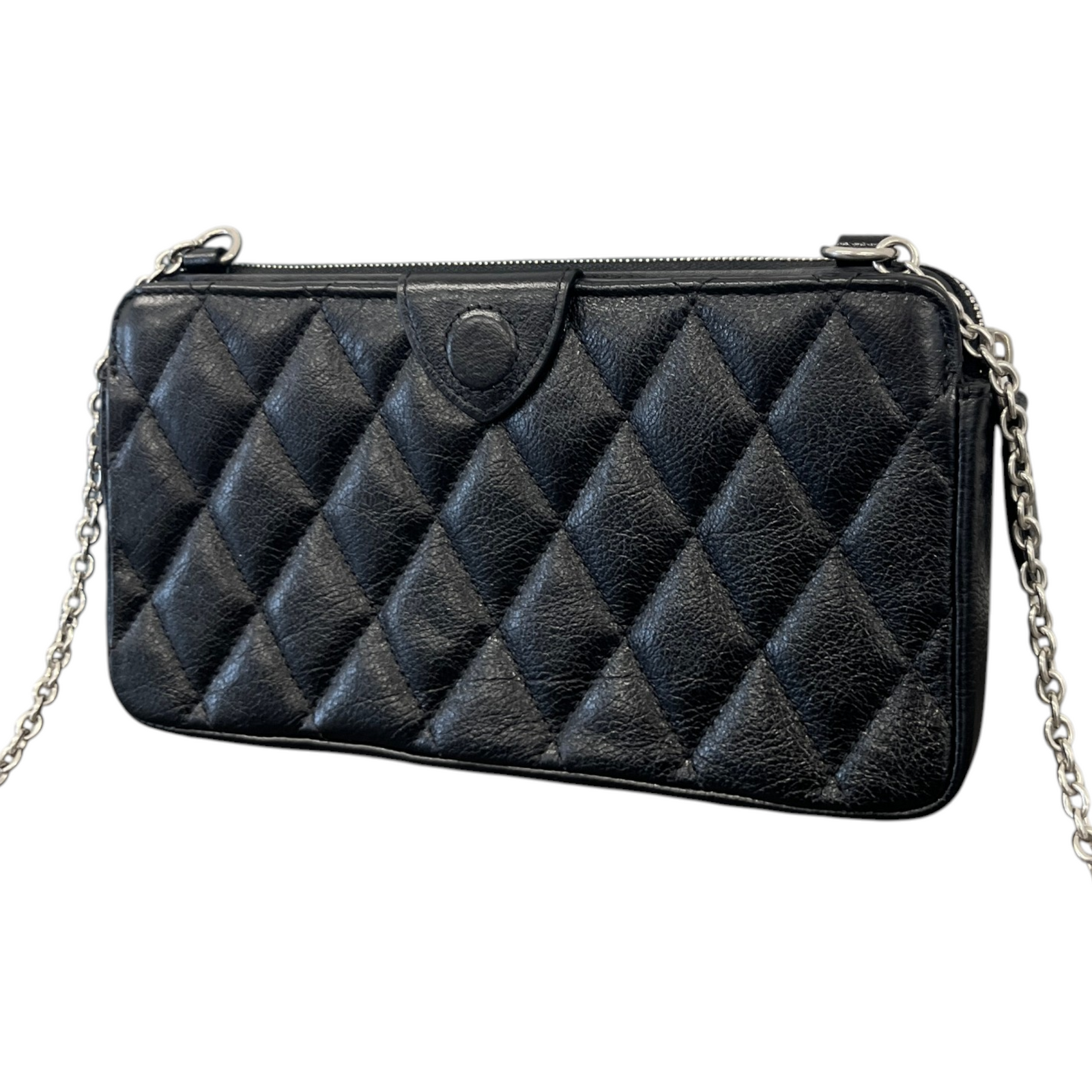 Women's East West Quilted Pouch Bag Black - Photo 7