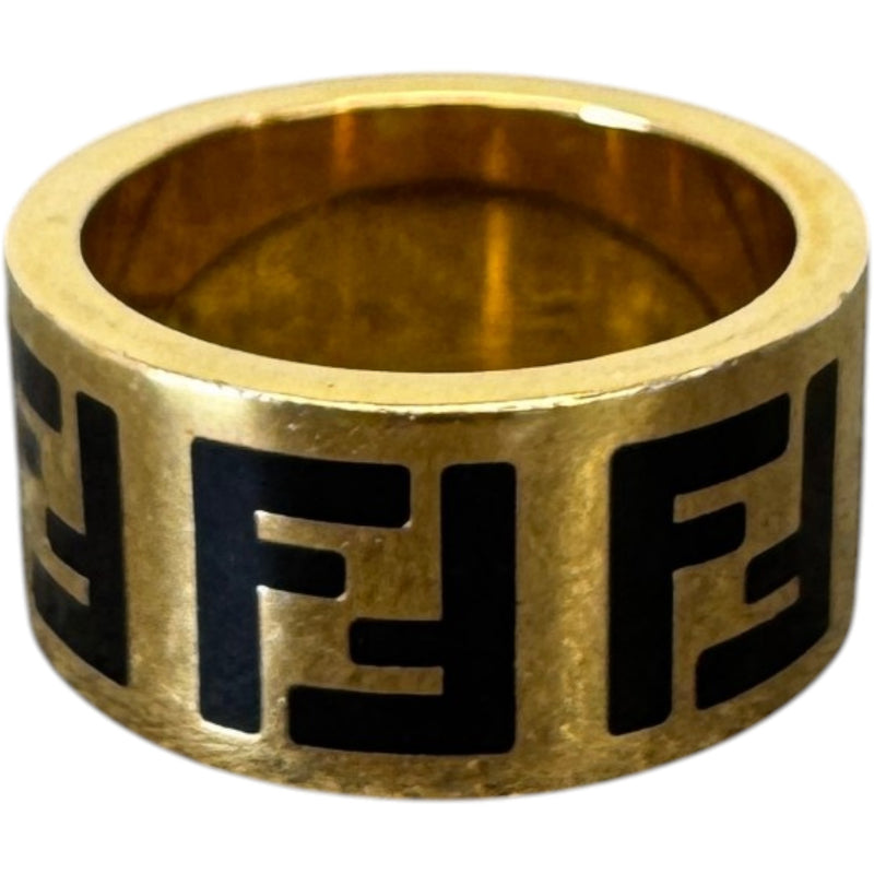 Women's FF Monogram Ring Gold Size M