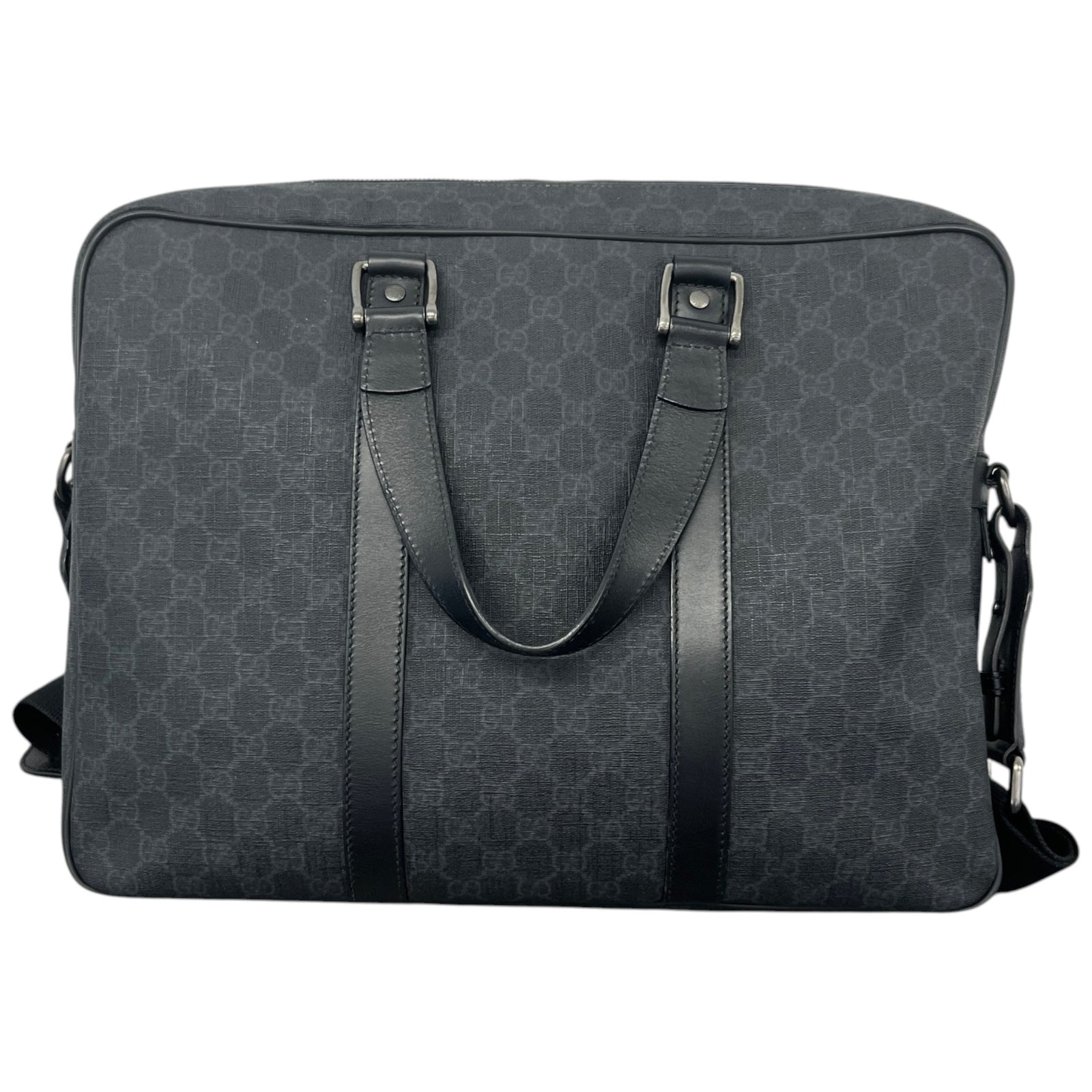 Men's GG Supreme Briefcase Black - Photo 3