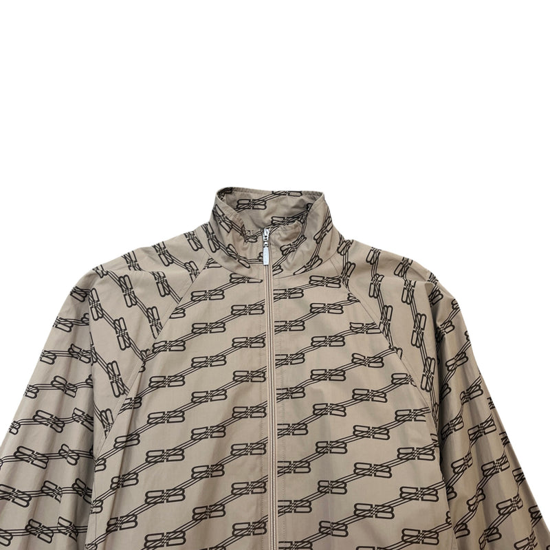 Men's Bb Monogram Jacket Brown Size XXS