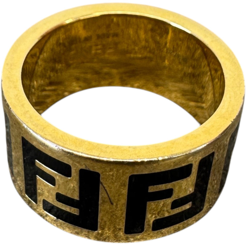 Women's FF Monogram Ring Gold Size M