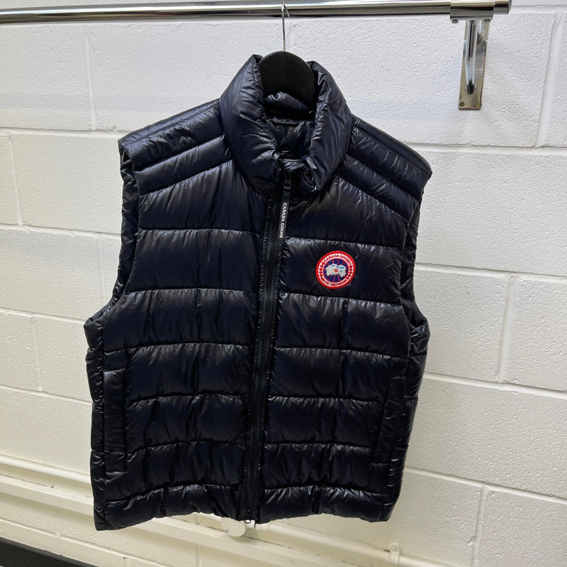 Men's Crofton Down Vest Gilet Black Size L