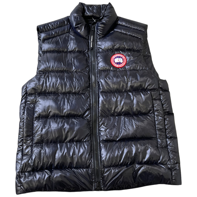 Men's Crofton Down Vest Gilet Black Size L