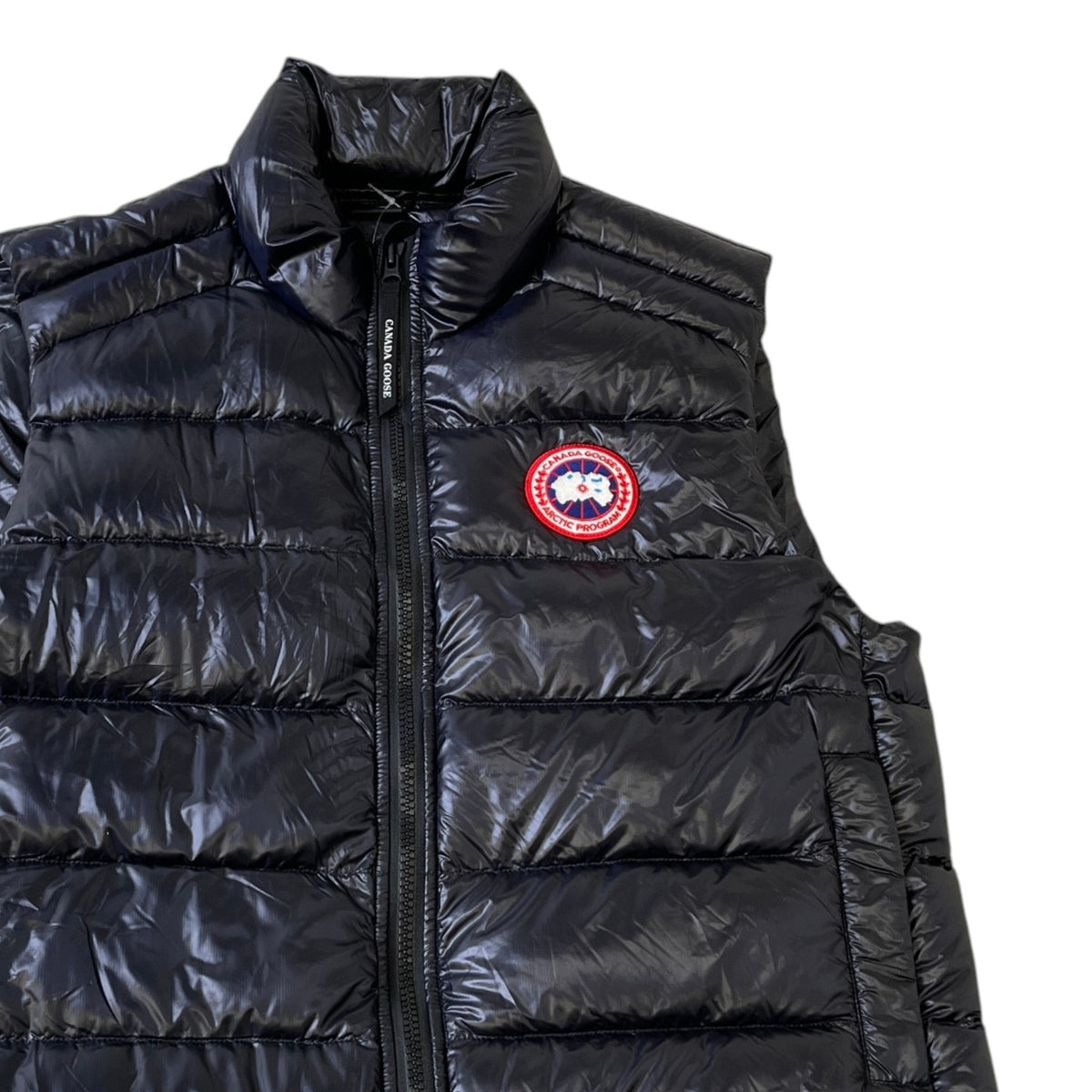 Men's Crofton Down Vest Gilet Black Size L - Photo 5
