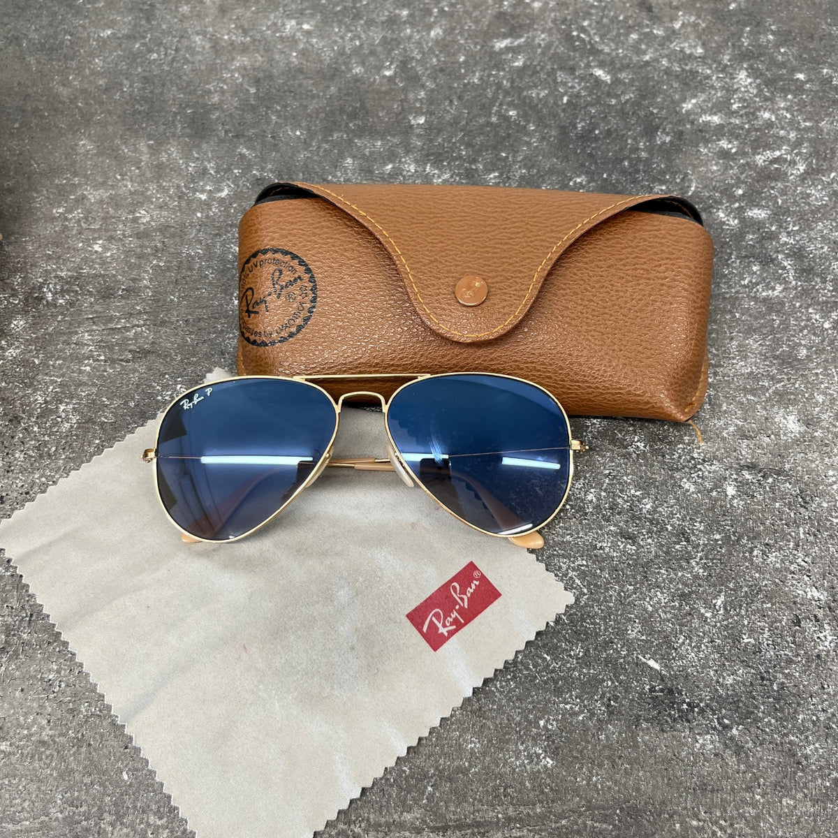 Men's Aviator RB3025 Sunglasses Gold - Photo 7