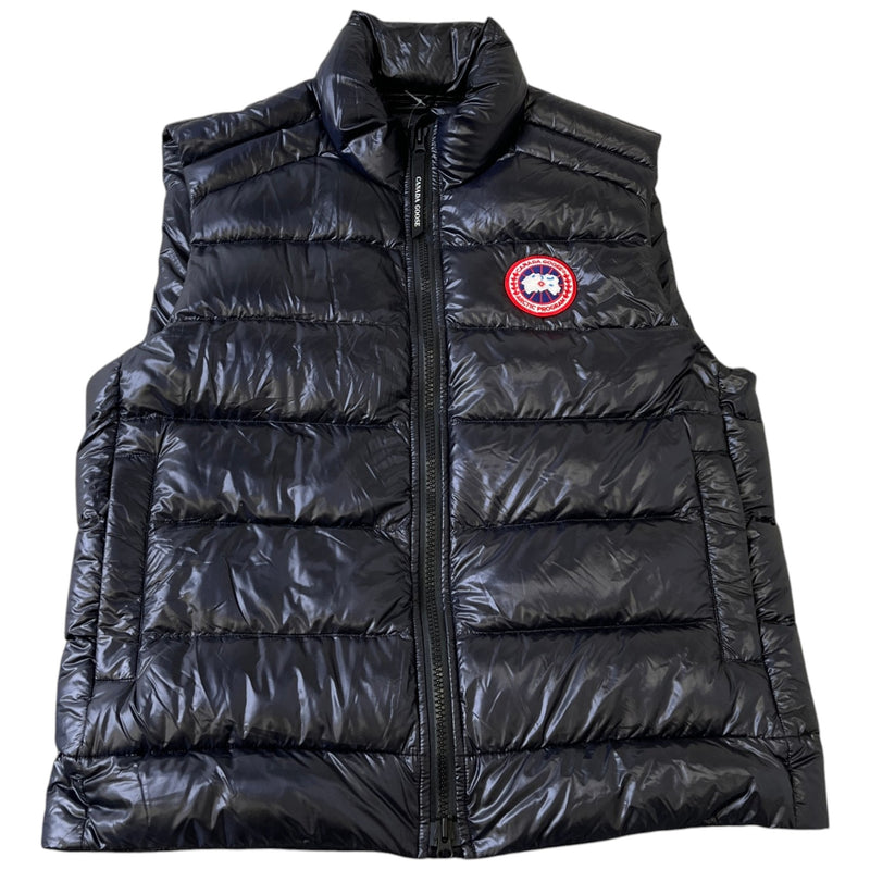 Men's Crofton Down Vest Gilet Black Size L
