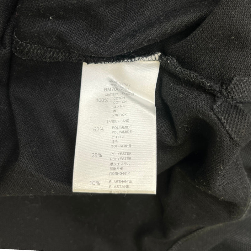 Men's Logo Strip Polo Shirt Black Size S
