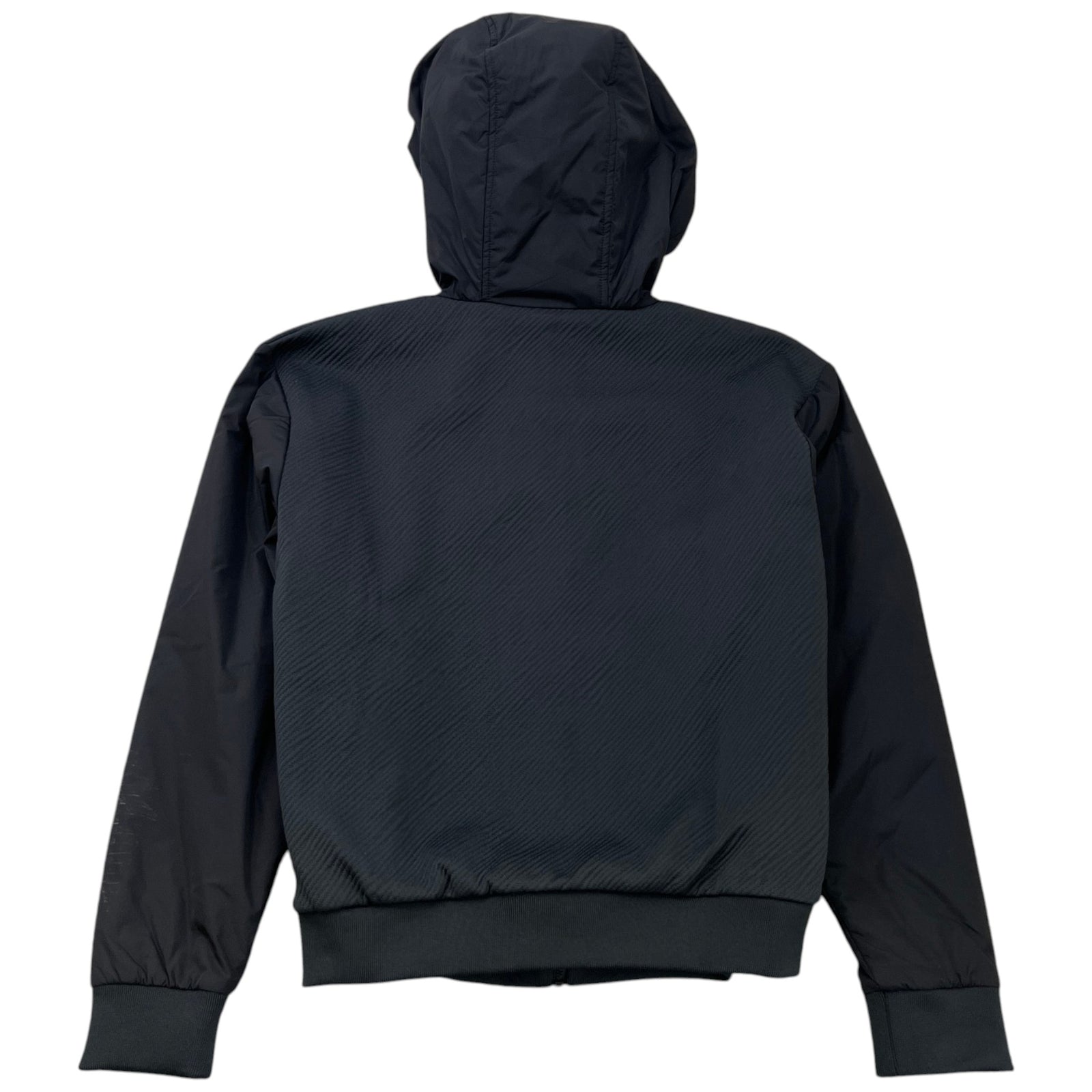 Men's Embossed LV Logo Zip Up Hoodie Black Size XS - Photo 2