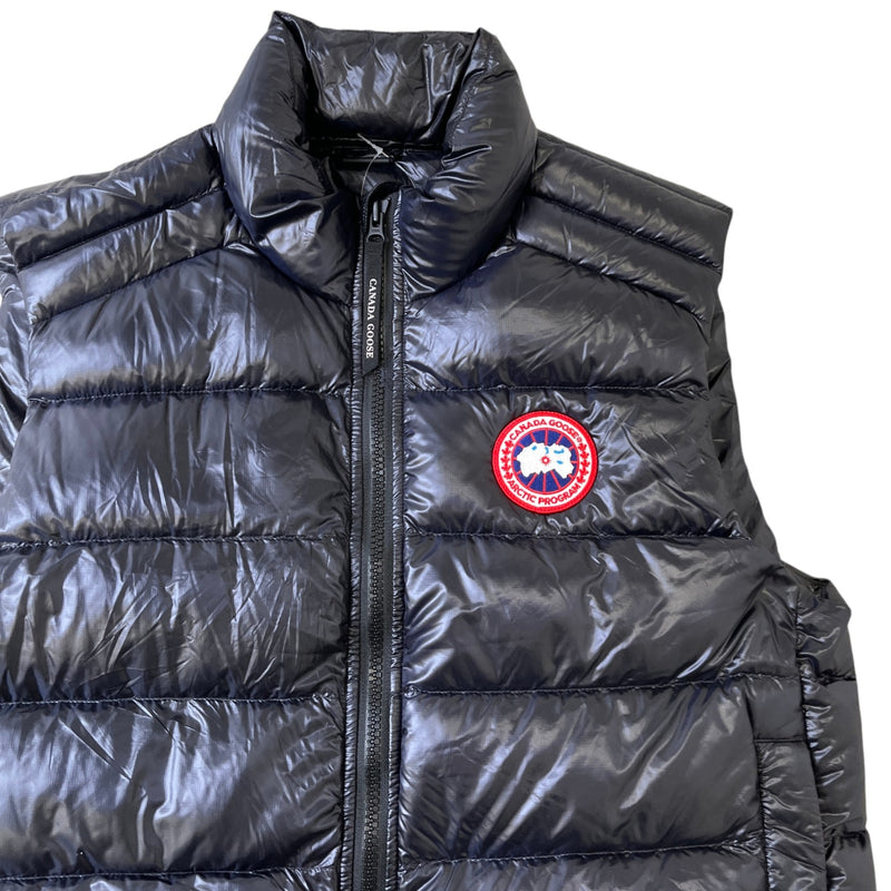 Men's Crofton Down Vest Gilet Black Size L