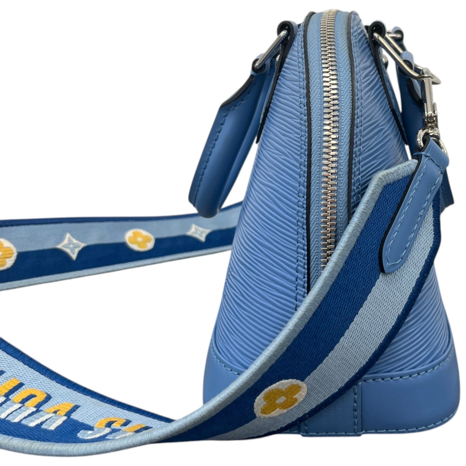 Women's Epi Leather Alma BB Bag Blue - Photo 6