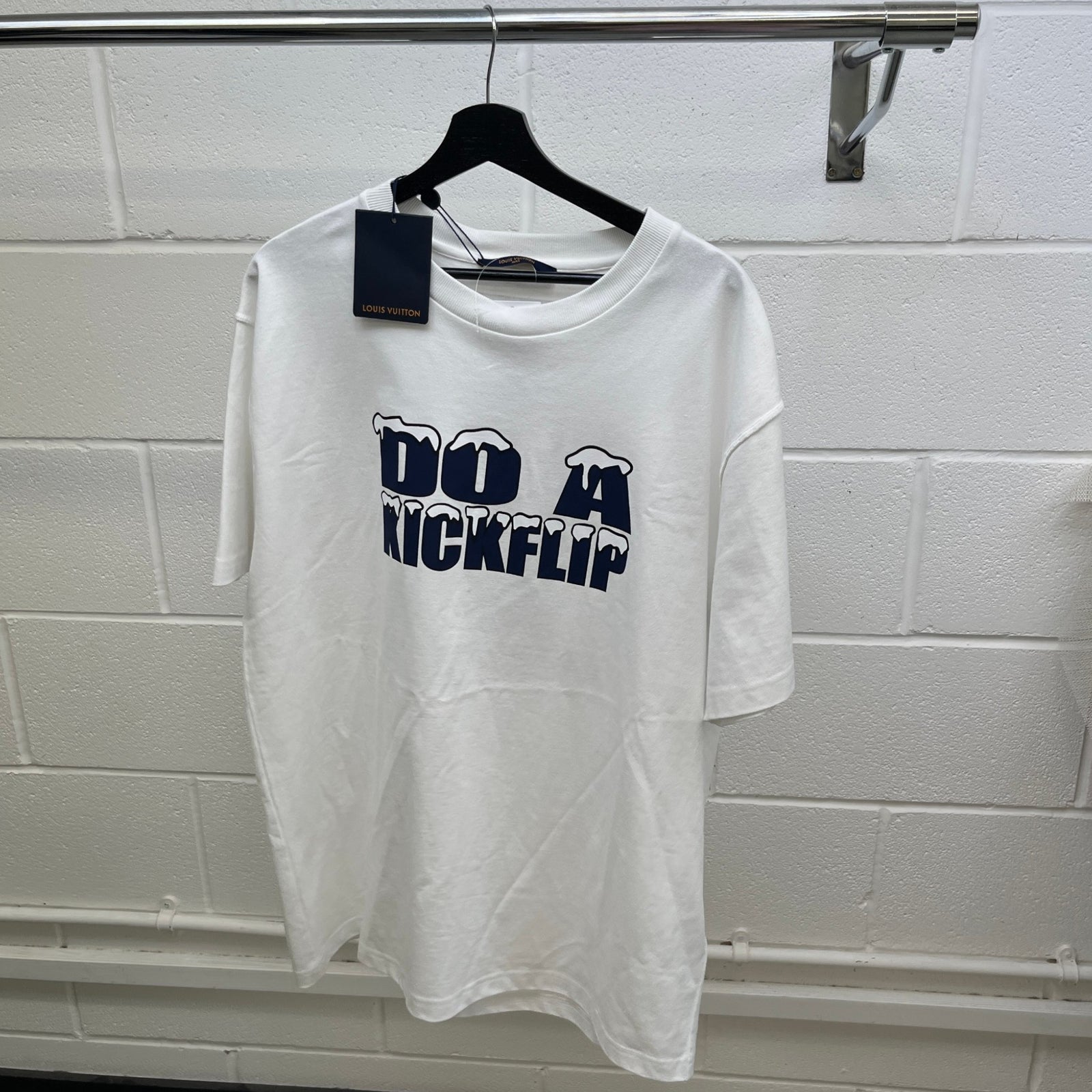 Men's Do A Kickflip Graphic T-Shirt White Size XL - Photo 10