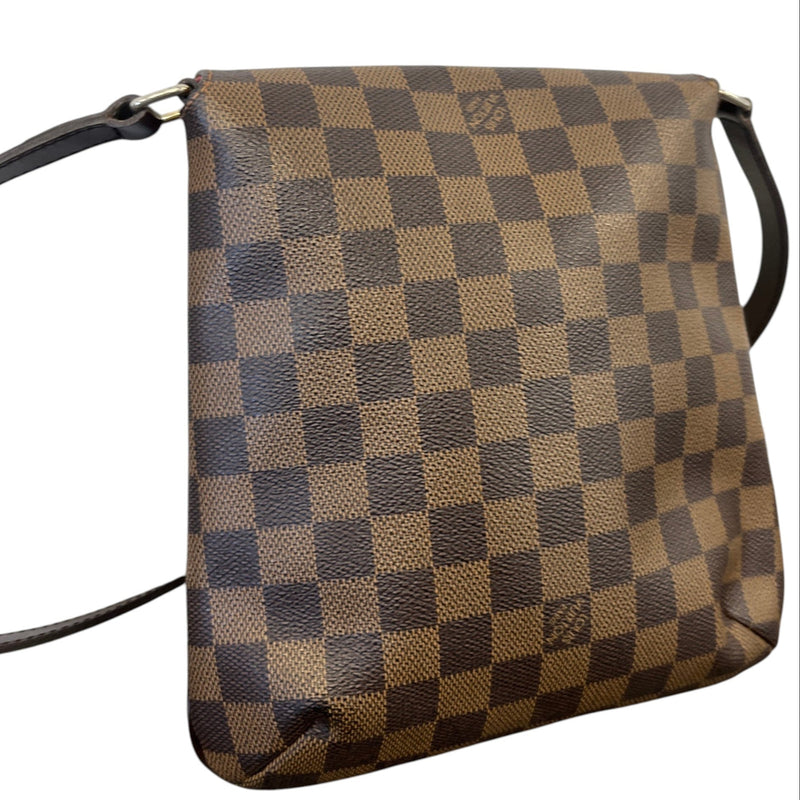 Women's Damier Ebene Musette Salsa Handbag Brown