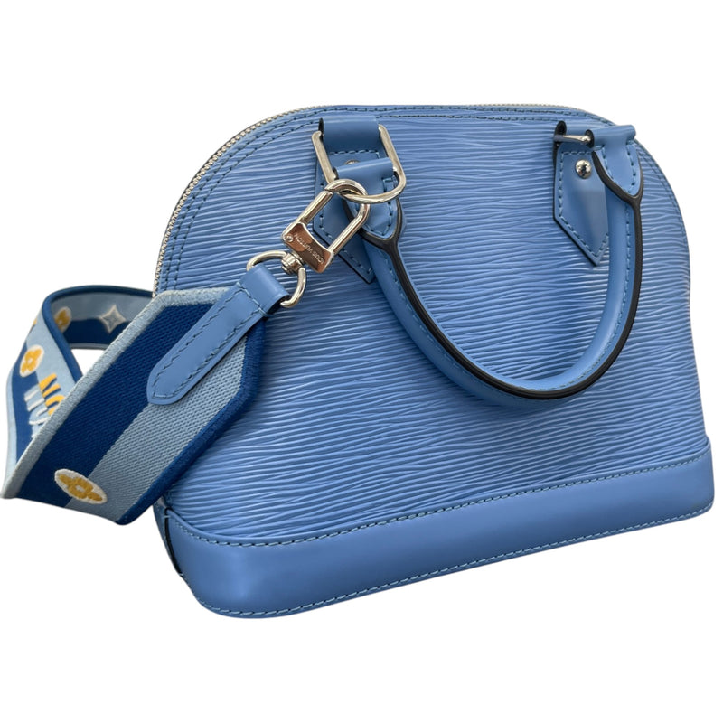 Women's Epi Leather Alma BB Bag Blue