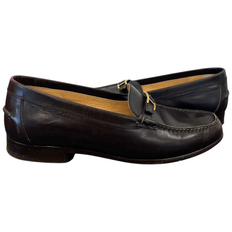 Hermes Women's Buckle Loafers Brown Size 2.5