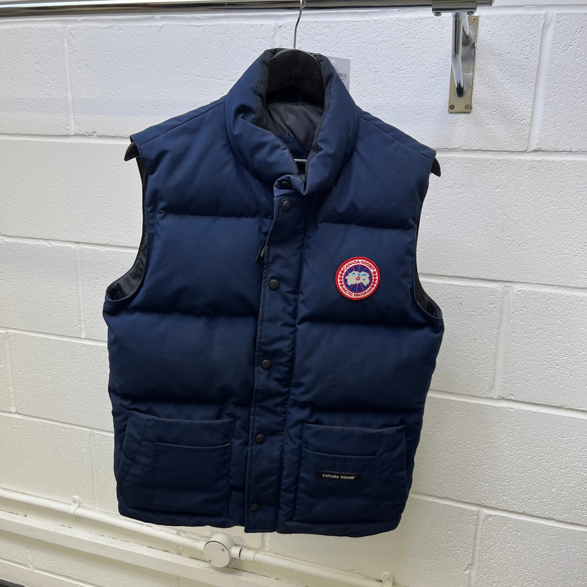 Men's Freestyle Crew Vest Gilet Navy Size S - Photo 10