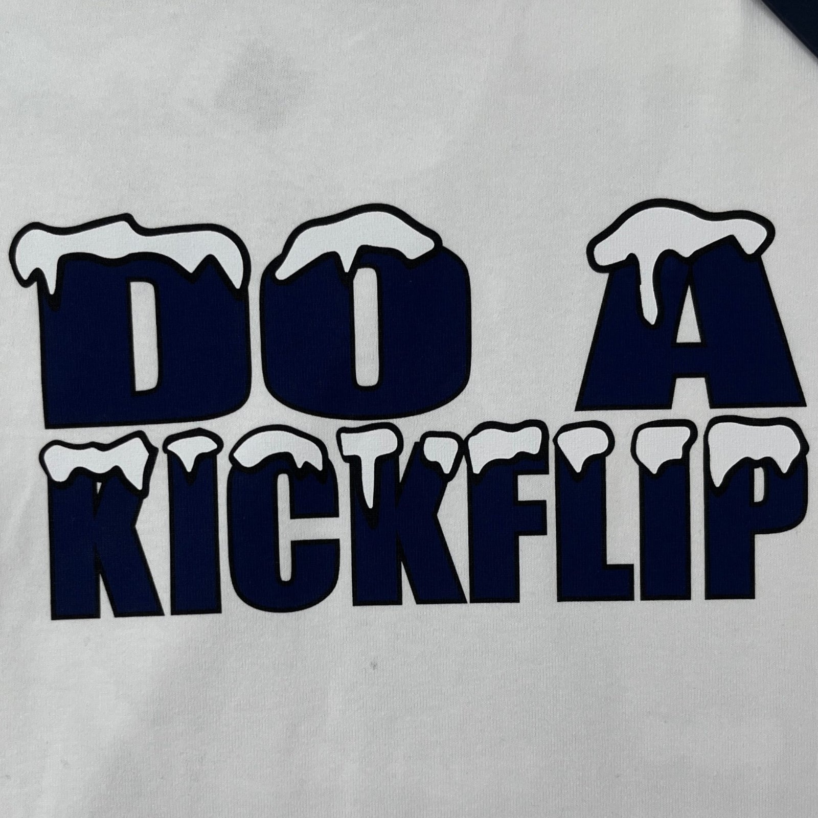 Men's Do A Kickflip Graphic T-Shirt White Size XL - Photo 5