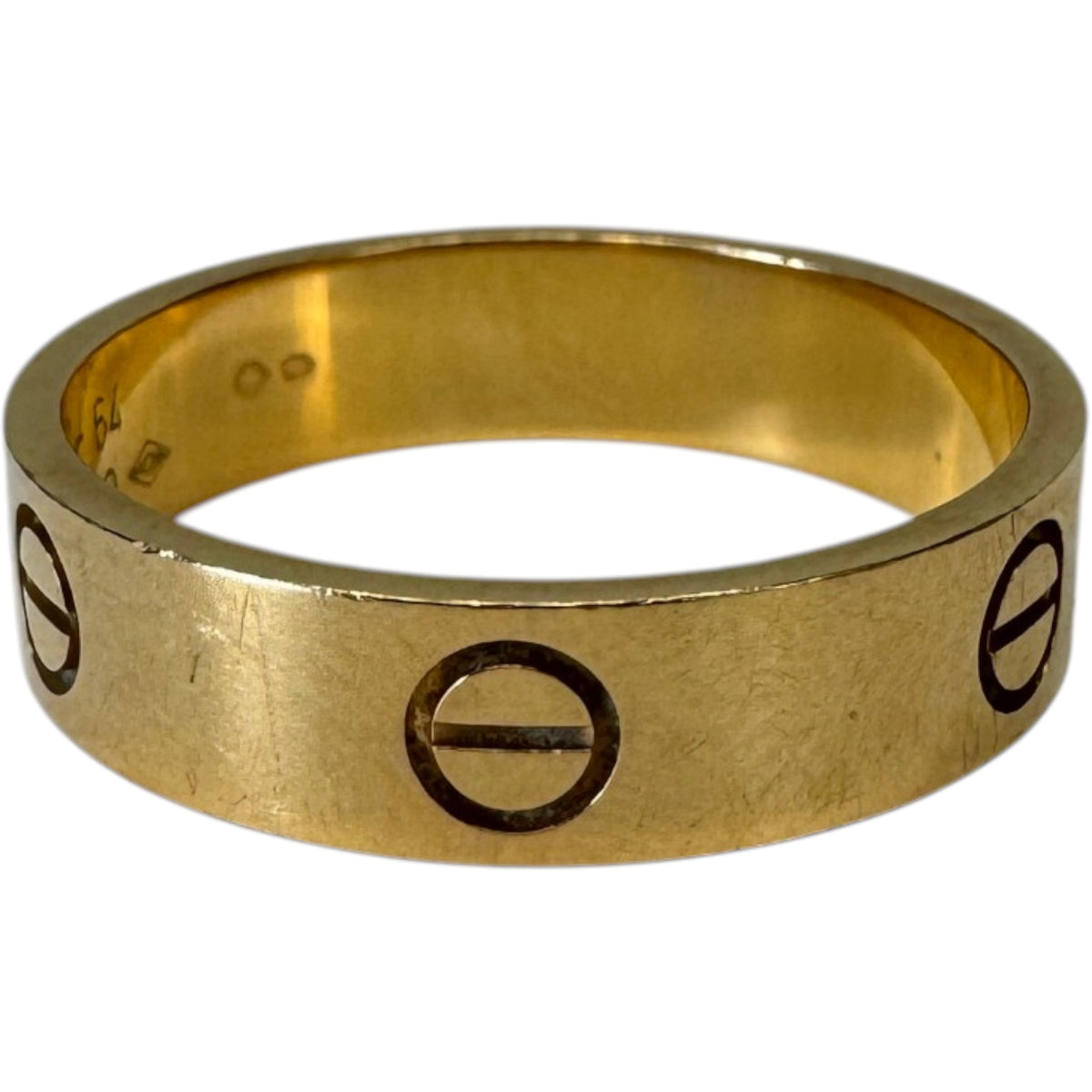 Men's 18K Yellow Gold Love Classic Size 64 Ring Gold Size V - Photo 8