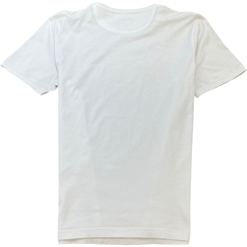 Men's Embroidered Logo T-Shirt White Size XXL