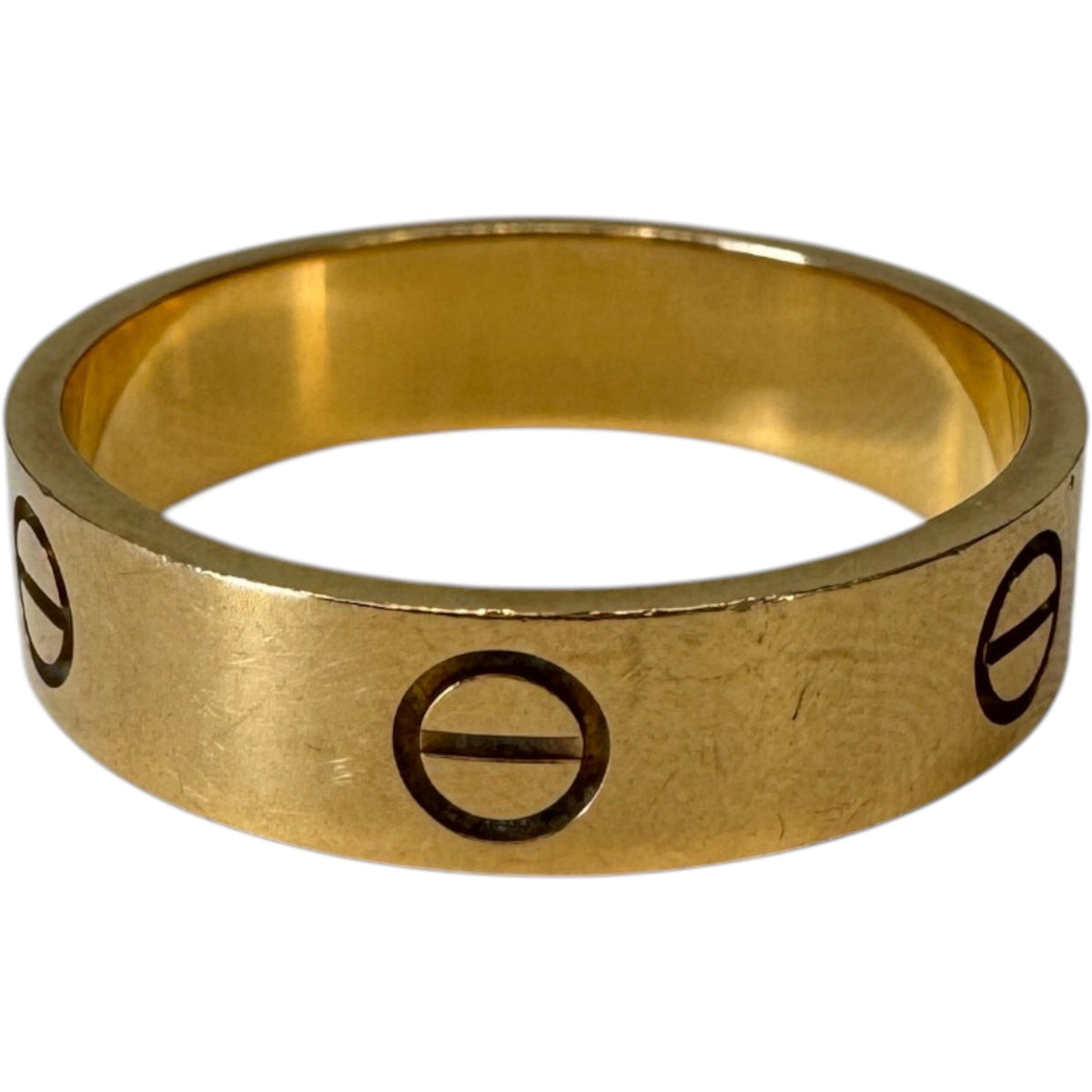 Men's 18K Yellow Gold Love Classic Size 64 Ring Gold Size V - Photo 9