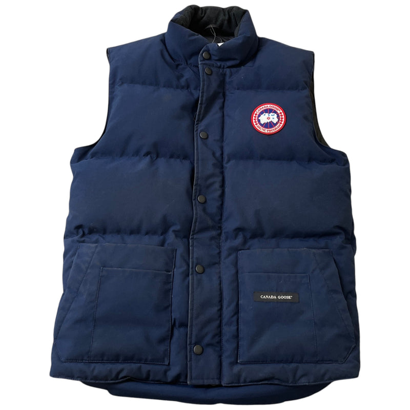 Men's Freestyle Crew Vest Gilet Navy Size S