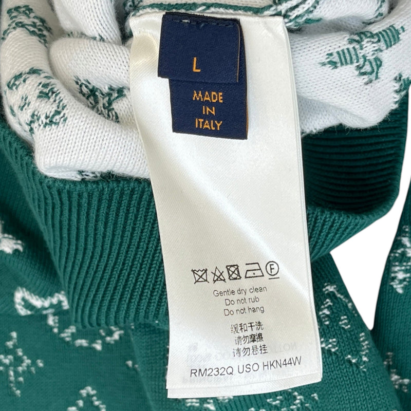 Men's Lvse Monogram Degrade Sweatshirt Green Size L
