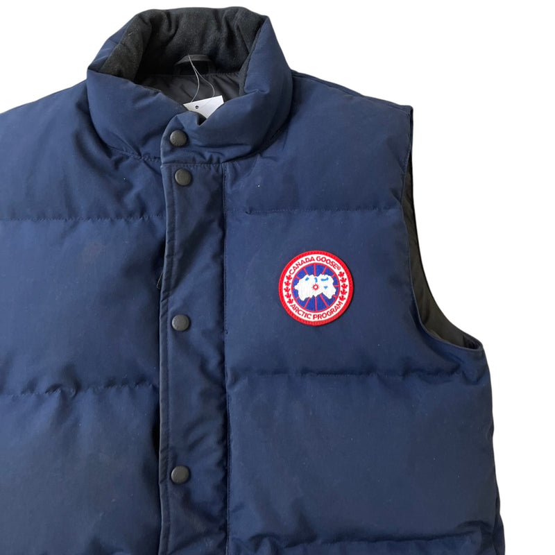 Men's Freestyle Crew Vest Gilet Navy Size S