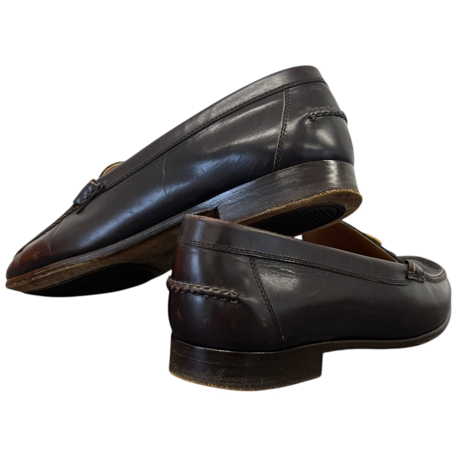 Hermes Women's Buckle Loafers Brown Size 2.5 - Photo 10