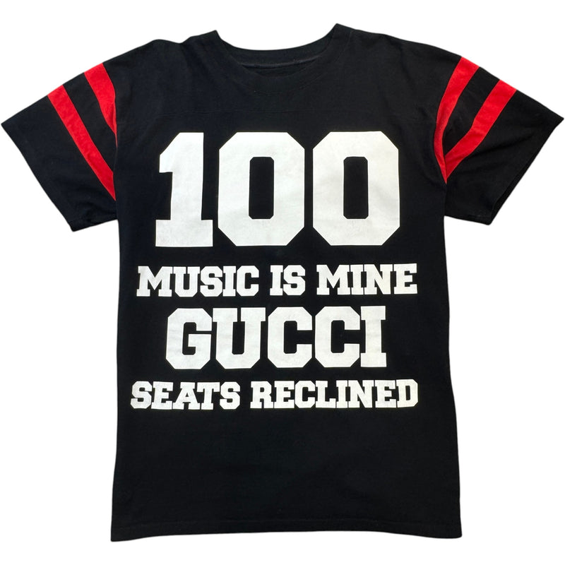 Men's Graphic Print Logo T-Shirt Black Size S