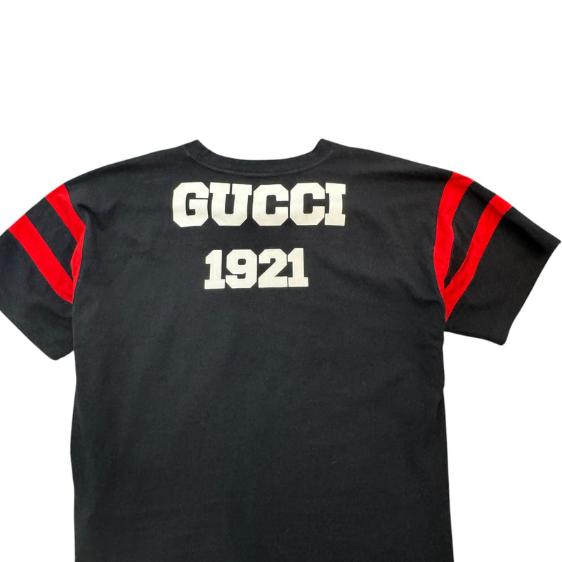 Men's Graphic Print Logo T-Shirt Black Size S