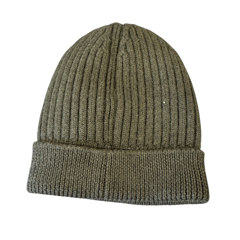Men's Logo Patch Beanie Hat Green