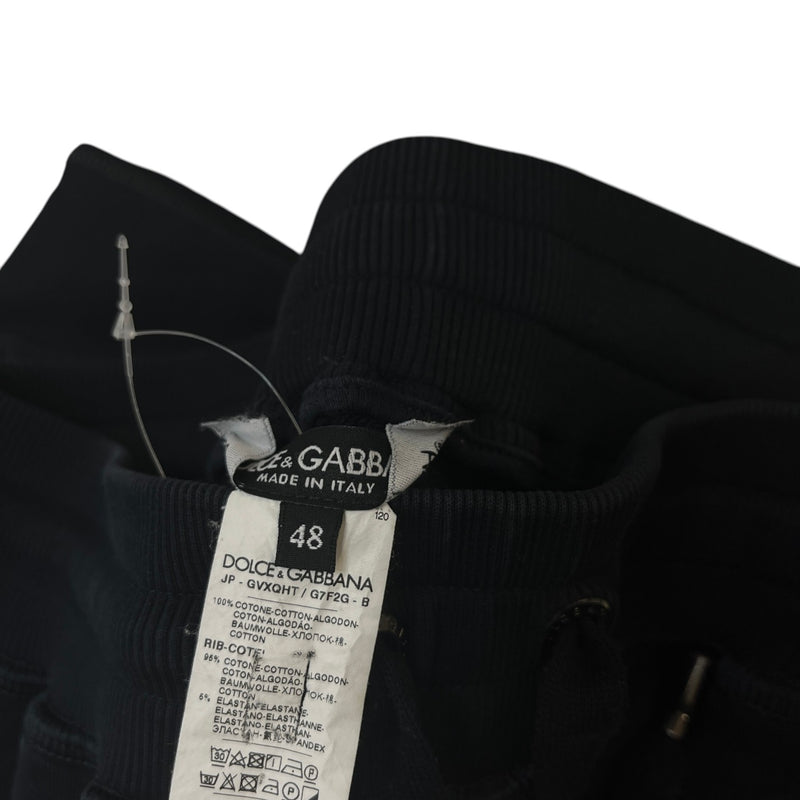 Men's Plaque Logo Joggers Navy Size IT 48 / UK 32