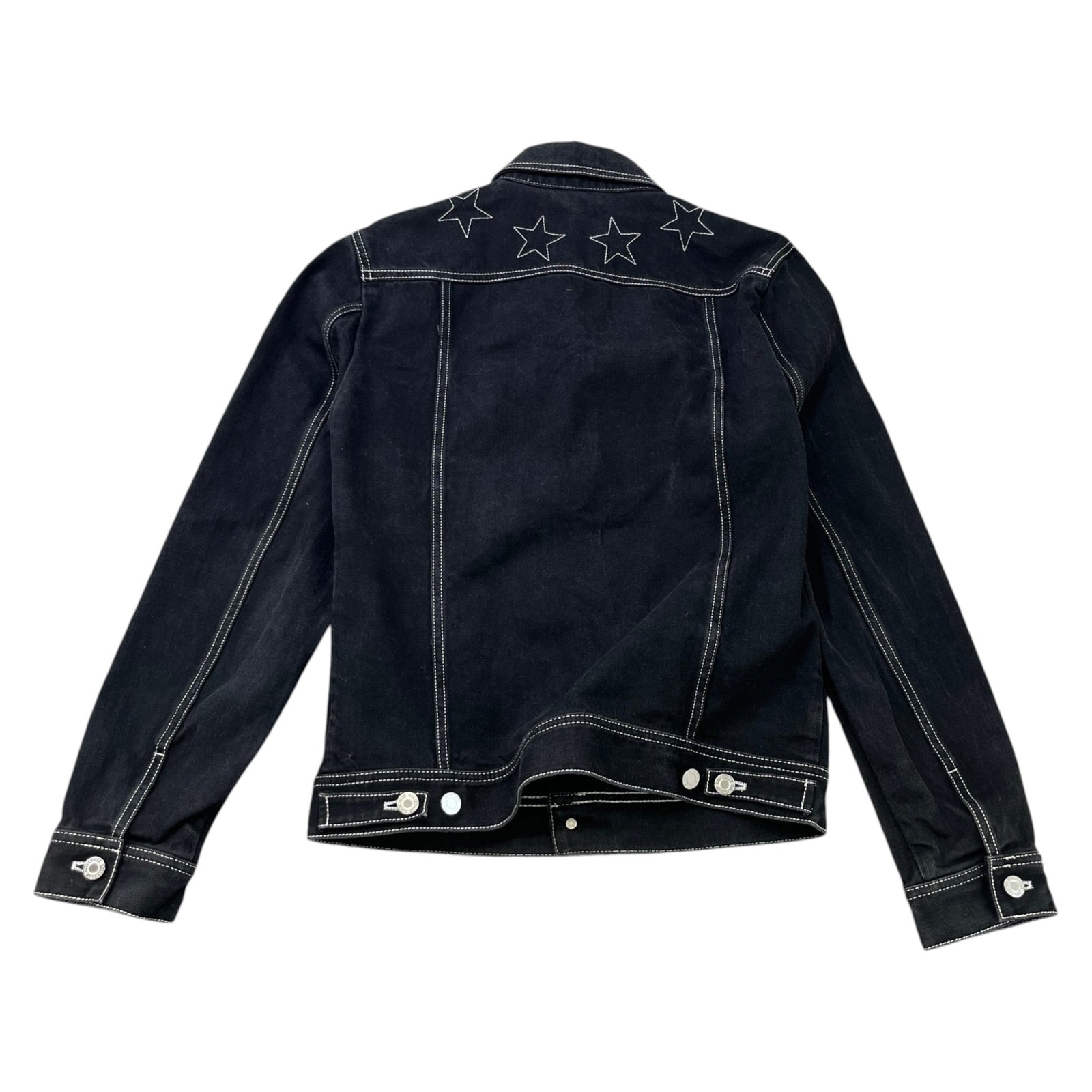 Men's Embroidered Stars Jacket Black Size M - Photo 2