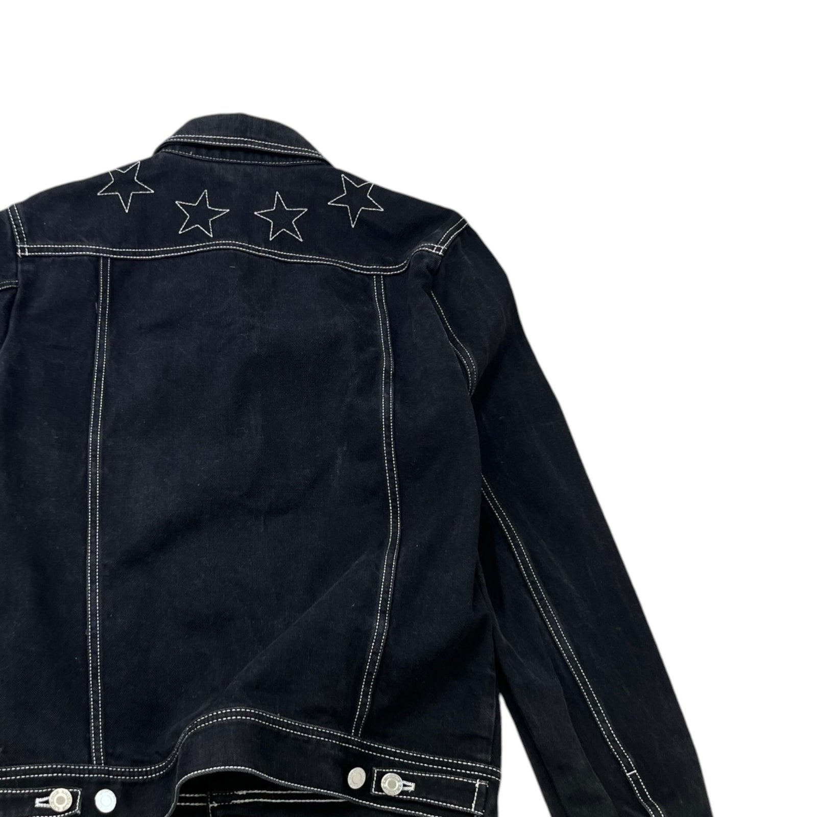 Men's Embroidered Stars Jacket Black Size M - Photo 4