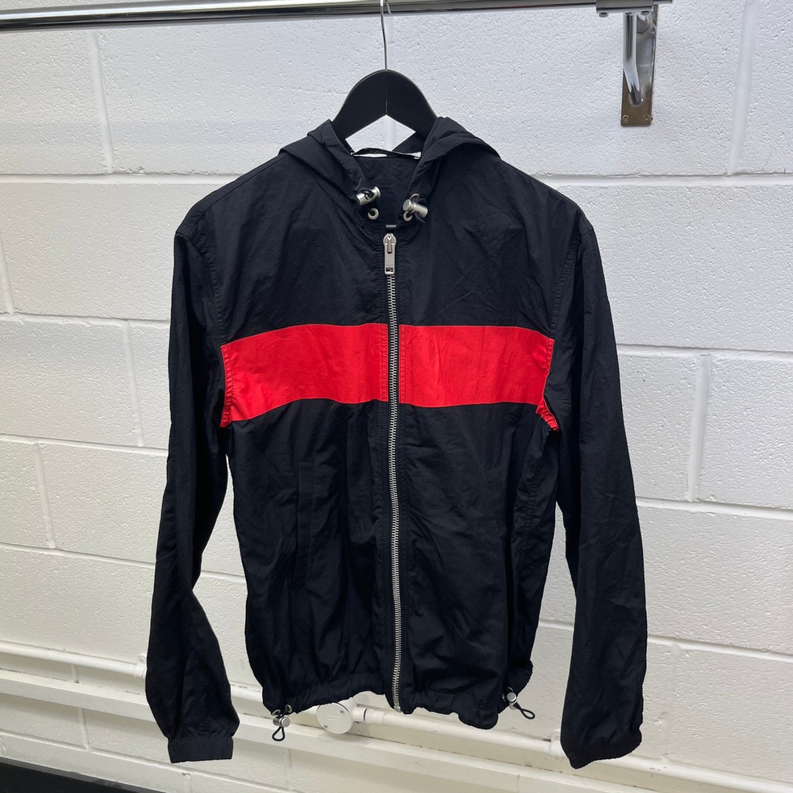 Men's Paris Logo Windbreaker Black Size S - Photo 9