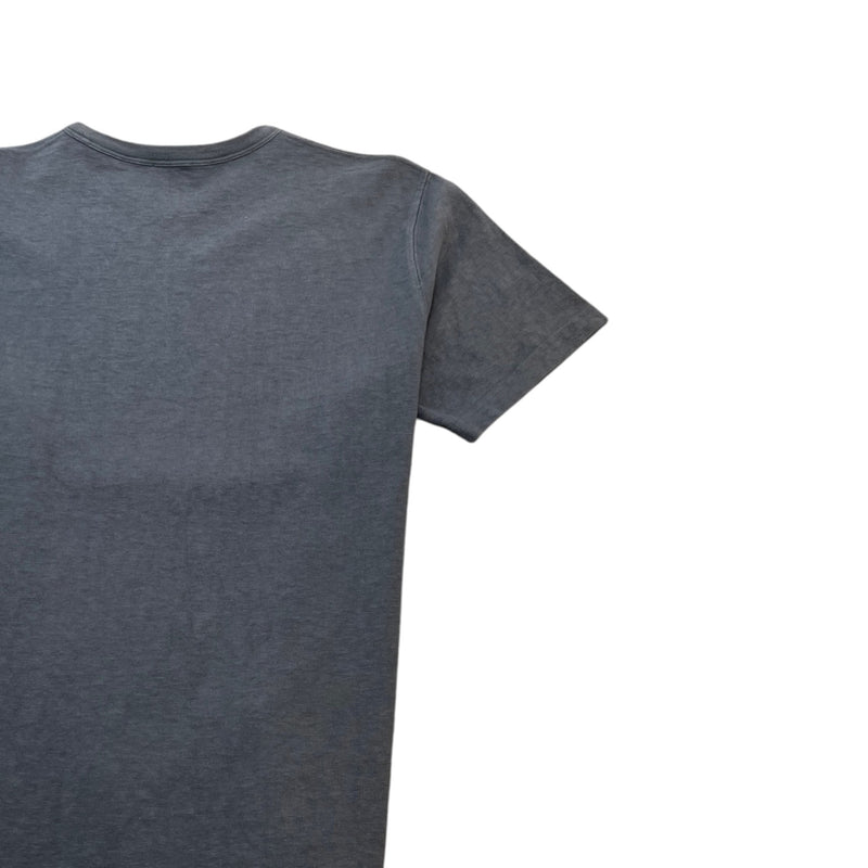 Men's Graffiti-Style Logo T-Shirt Grey Size XL