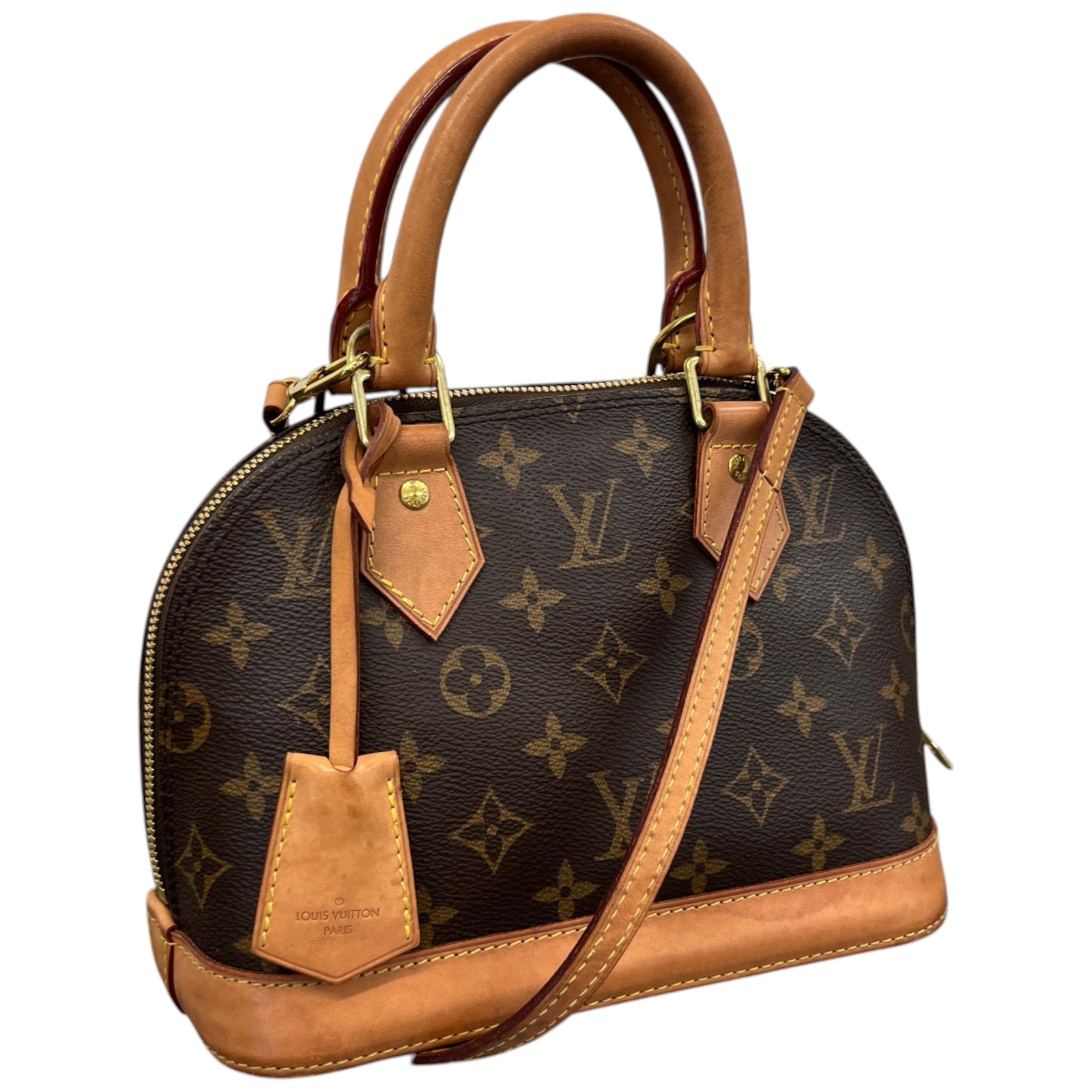 Women's Monogram Alma Bb Bag Brown - Photo 4