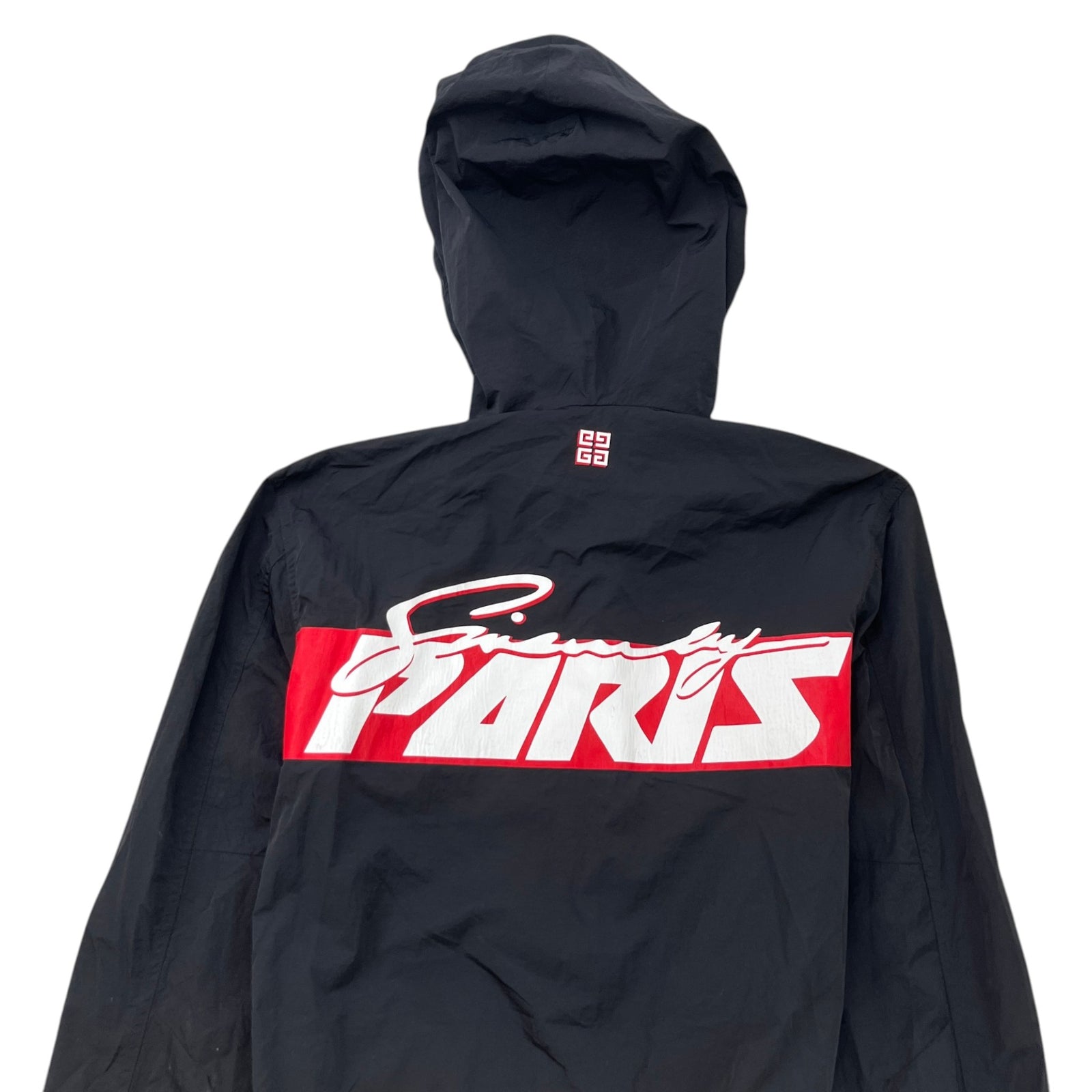 Men's Paris Logo Windbreaker Black Size S - Photo 5
