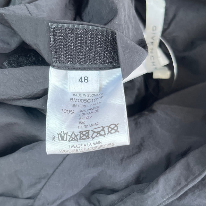 Men's Paris Logo Windbreaker Black Size S