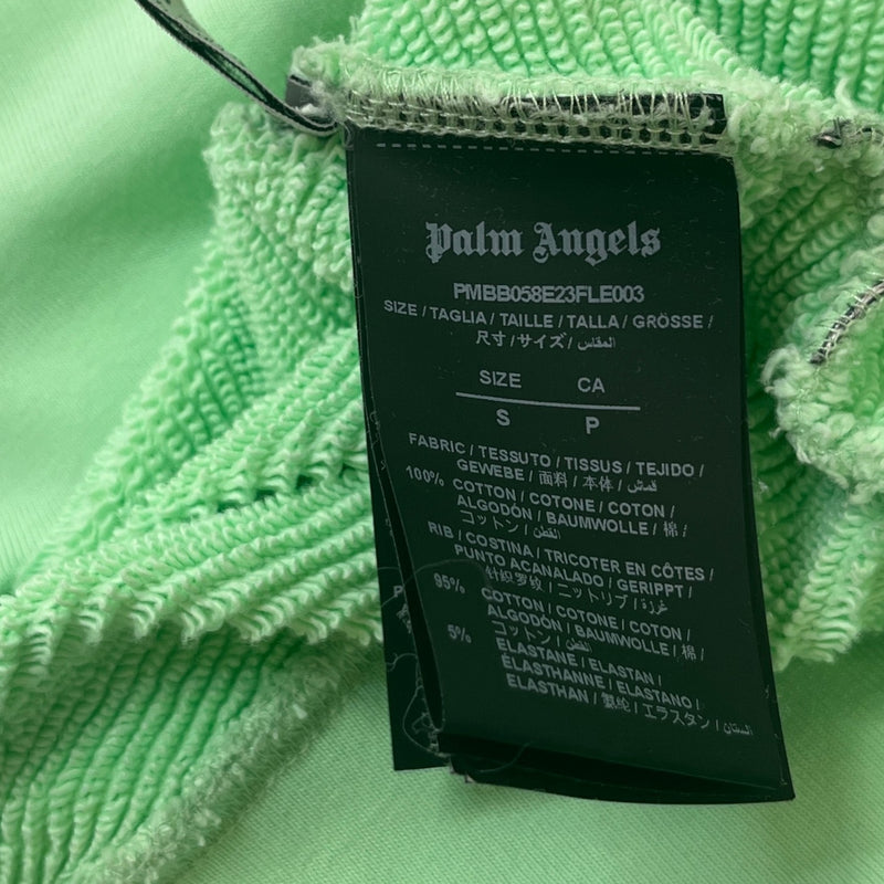 Palm Angels Men's Douby Logo Print Hoodie Green Size S